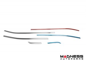 Jeep Renegade Door Trim - Side Window Molding Kit - Brushed Steel Jeep Renegade Door Trim - Side Window Molding Kit - Brushed Steel